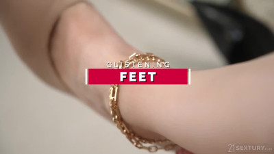 FootsieBabes Carolina Savage Glistening Feet
