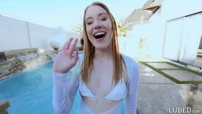 Lubed Kallie Taylor Pool Tease