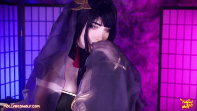 ManyVids MollyRedWolf Raiden Shougun Secret Quest Scene