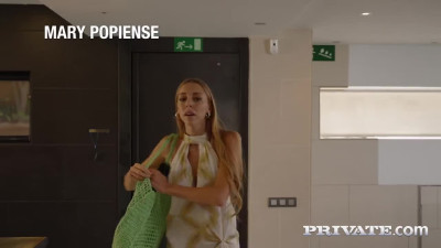 Private Mary Popiense Debuts Her New Tits In The Shower