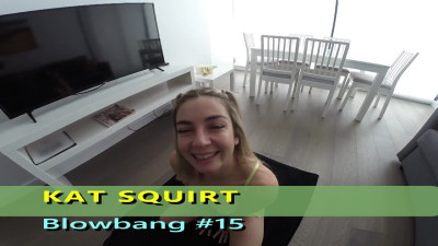 AussieFellatioQueens Kat Squirt Blowbang