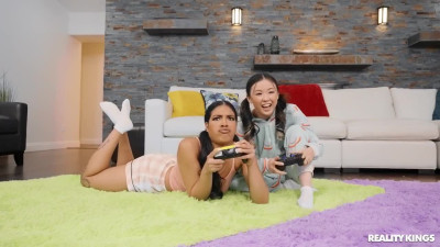 RKPrime Lulu Chu And Maya Farrell Gamer Girlfriend Gets Sneaky