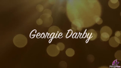 PinupFiles Georgie Darby Navy Lace Lap Dance