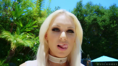 EvilAngel Kenzie Taylor Anal Star Slurps Spunk