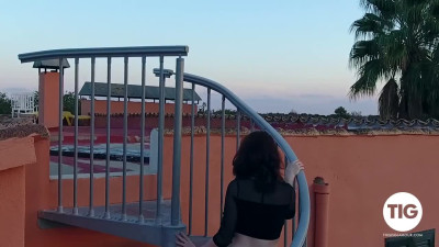 ThisIsGlamour Jess Lou Teasing Nude Outdoors