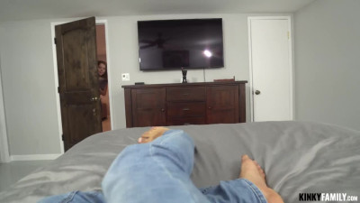 KinkyFamily Allie Addison Fucking My Curly Teen Stepsis