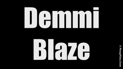 PinupFiles Demmi Blaze Black and Orange
