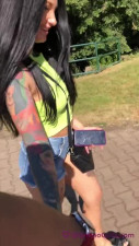 GlaminoGirls Adel Asanty Video Fucked In The Central Park VERTICAL