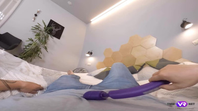 TMWVRNet Angelika Grace Magic Wand For Dick And Pussy