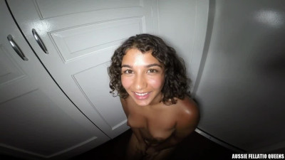 AussieFellatioQueens Rubi Valentine Swallow Booth First Visit