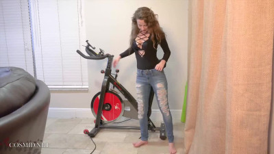 Cosmid Avri Riding Her Bike