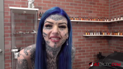 AltErotic Amber Luke Gets Her First And Last Nose Tattoo