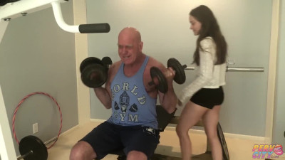 BangingBeauties Lily Glee Muscle Daddy Claudio Fucks Young Tight Slut