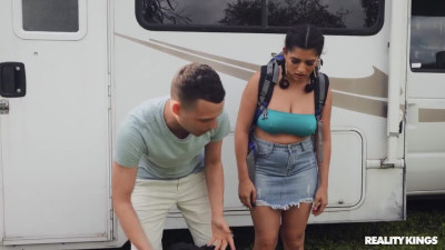 SneakySex Gabriela Lopez Family Road Trip Dick