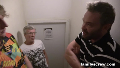 FamilyScrew Virgin Son Learning To Fuck From Old Bar Ladies