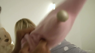 LezCuties Angelika Grays Anastasia Brokelyn And Romy Indy Pjs Play Date
