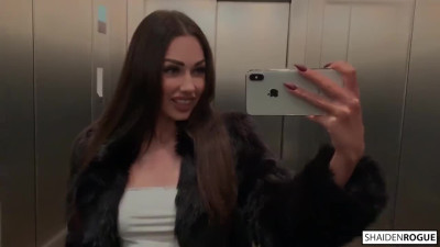 Shayden Sucking A Big Dick In A Movie Theater
