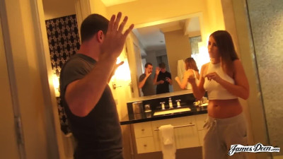 JamesDeen Adriana Chechik And Nikki Nightly BTS