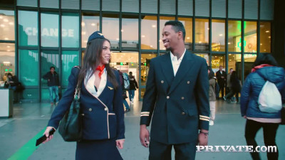 Private Anastasia Brokelyn Stewardess Pleases The Pilot