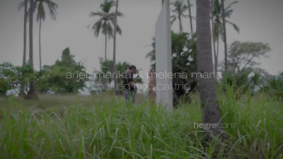 Hegre Ariel Marika And Melena Maria Naked Tropical Trio