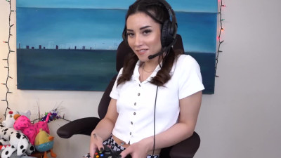 FiLFExtra E Aria Lee Cute Gamer Girl Masturbates