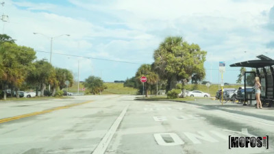 StrandedTeens Lexie Fux Bus Stop Pickup