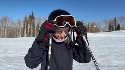 OnlyFans Eva Elfie Creampie In Snow Mountains PP
